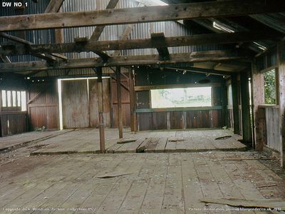 16th Sept 1972. Inside the old wagon works at ESR before it blew down some weeks later.